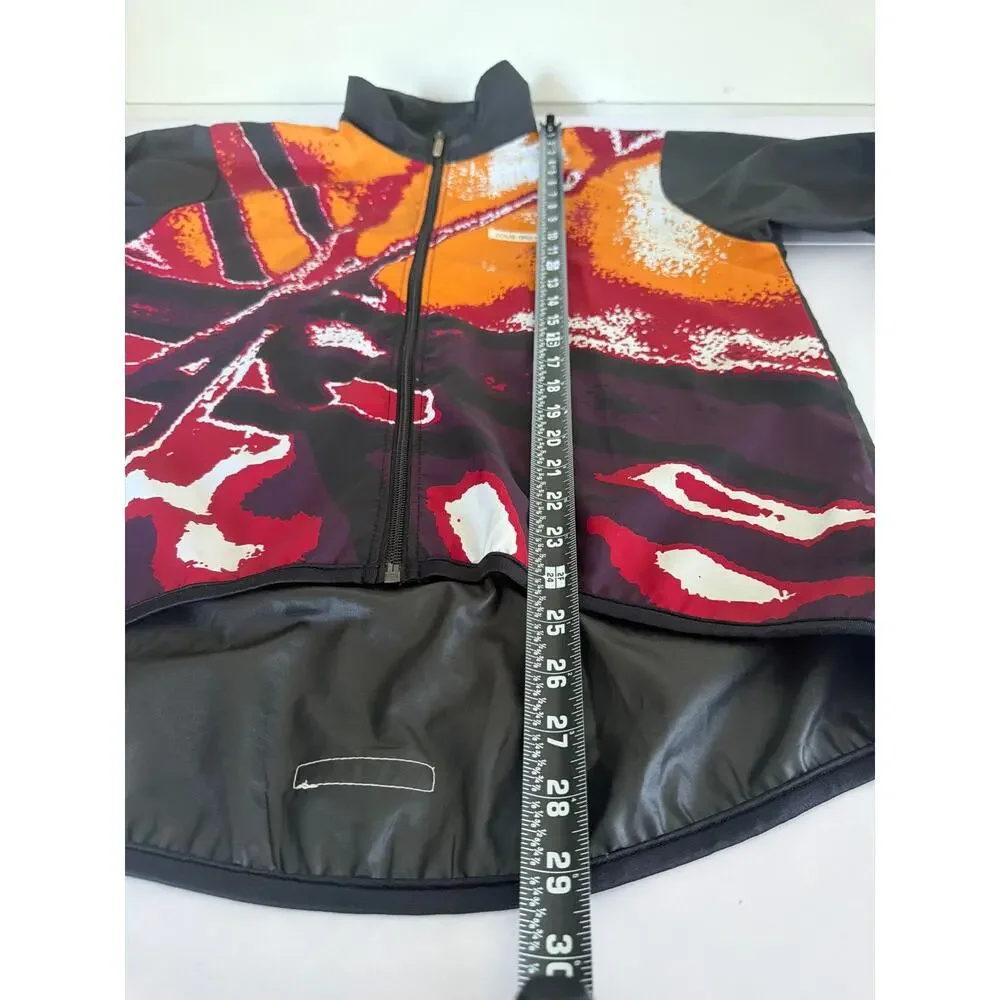 Vintage 90s Louis Garneau Cycling Jacket Mens M Abstract Windbreaker Canada